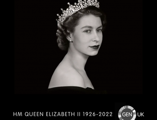 Her Majesty Queen Elizabeth II passes